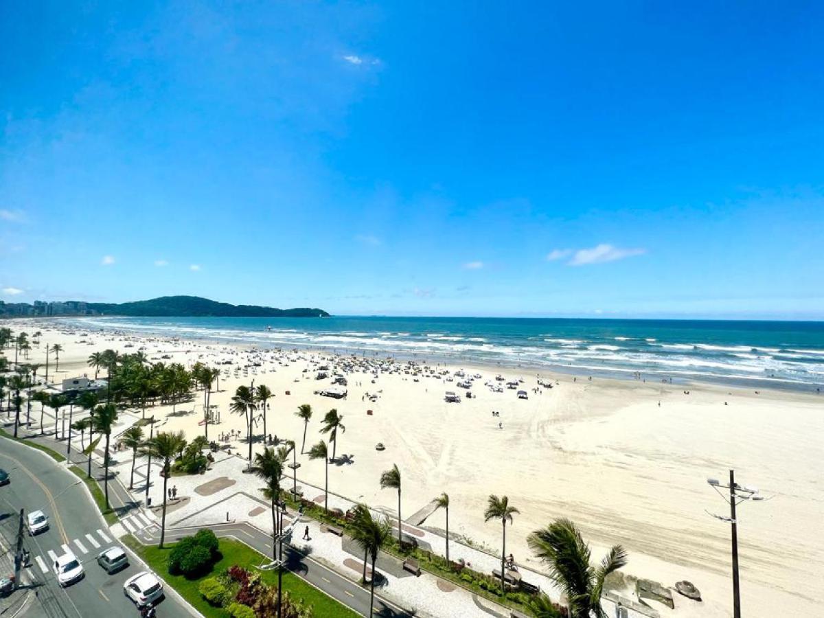 Apartamento Guilhermina De Frente Para O Mar Praia Grande  Buitenkant foto