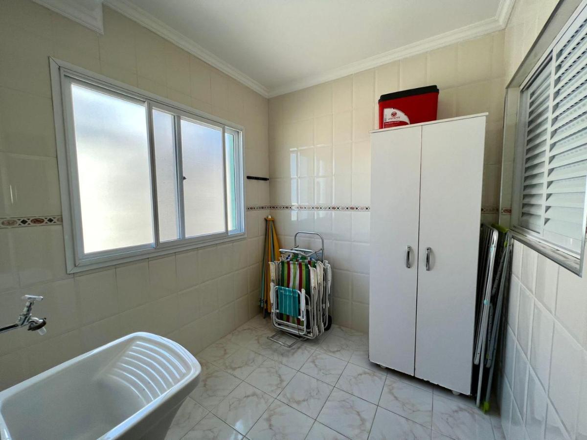 Apartamento Guilhermina De Frente Para O Mar Praia Grande  Buitenkant foto
